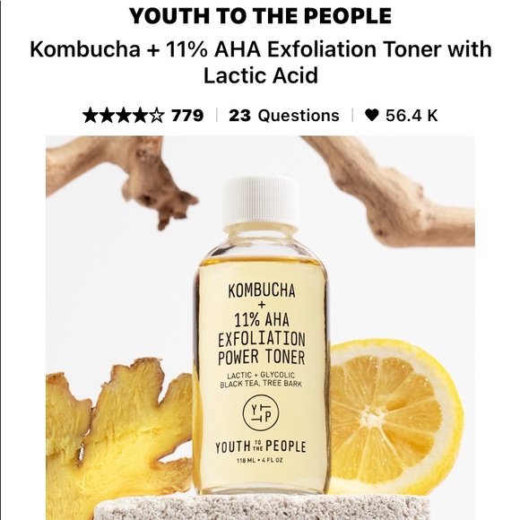 Youth to the People Other - YOUTH TO THE PEOPLE KOMBUCHA + 11% AHA EXFOLIATION POWER TONER